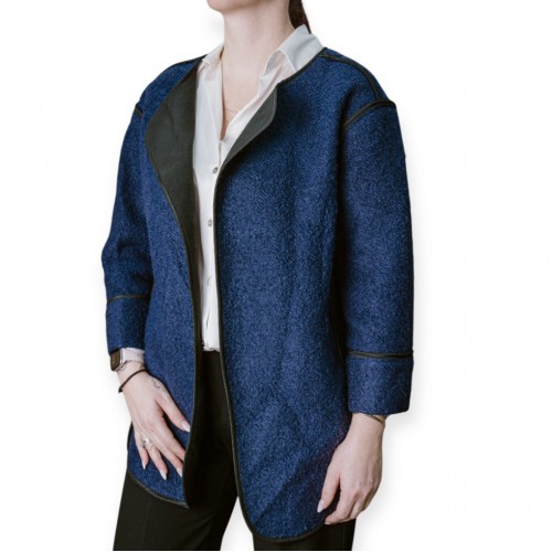 Γυναικείο Μπλε Παλτό 