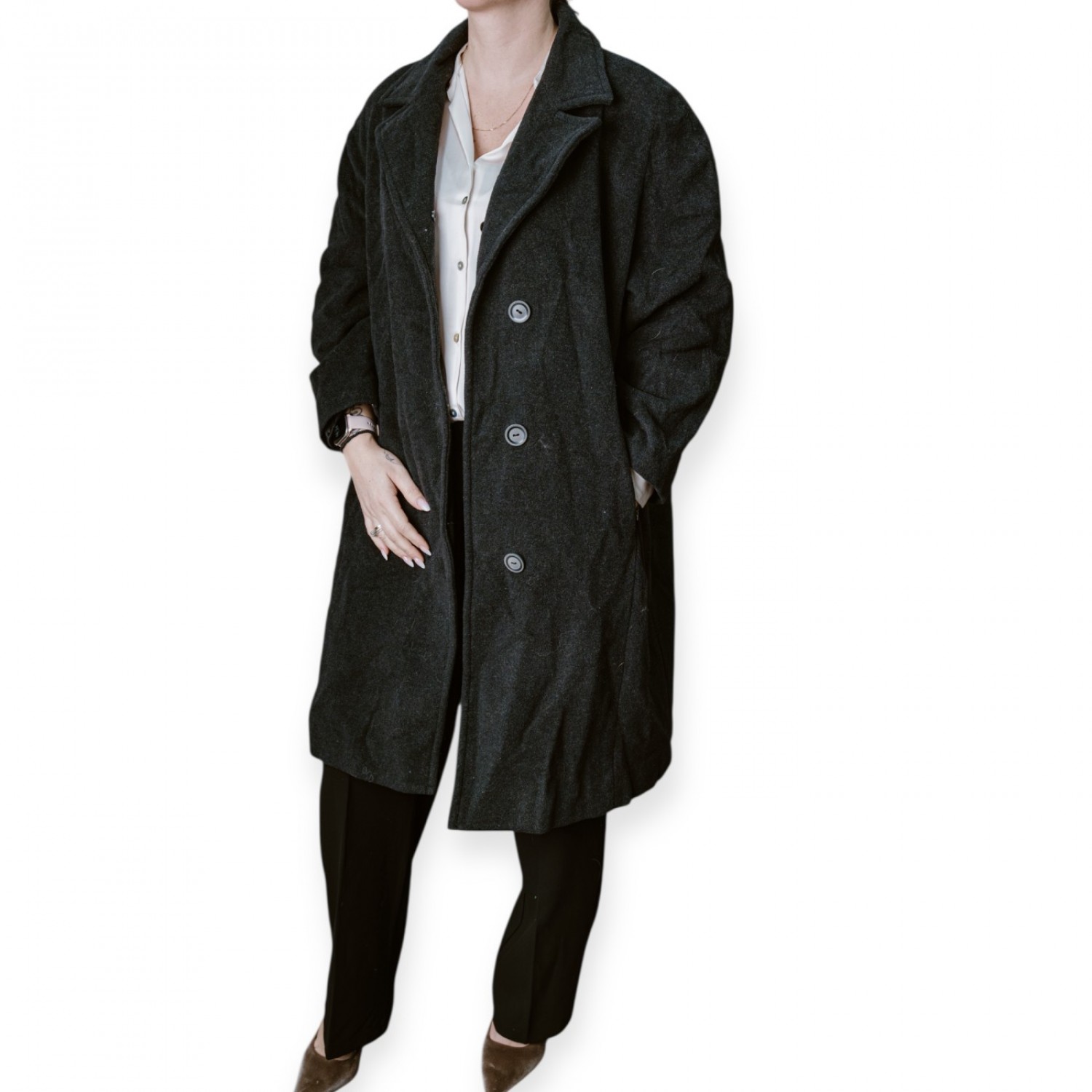 Μαύρο Κλασικό Παλτό 