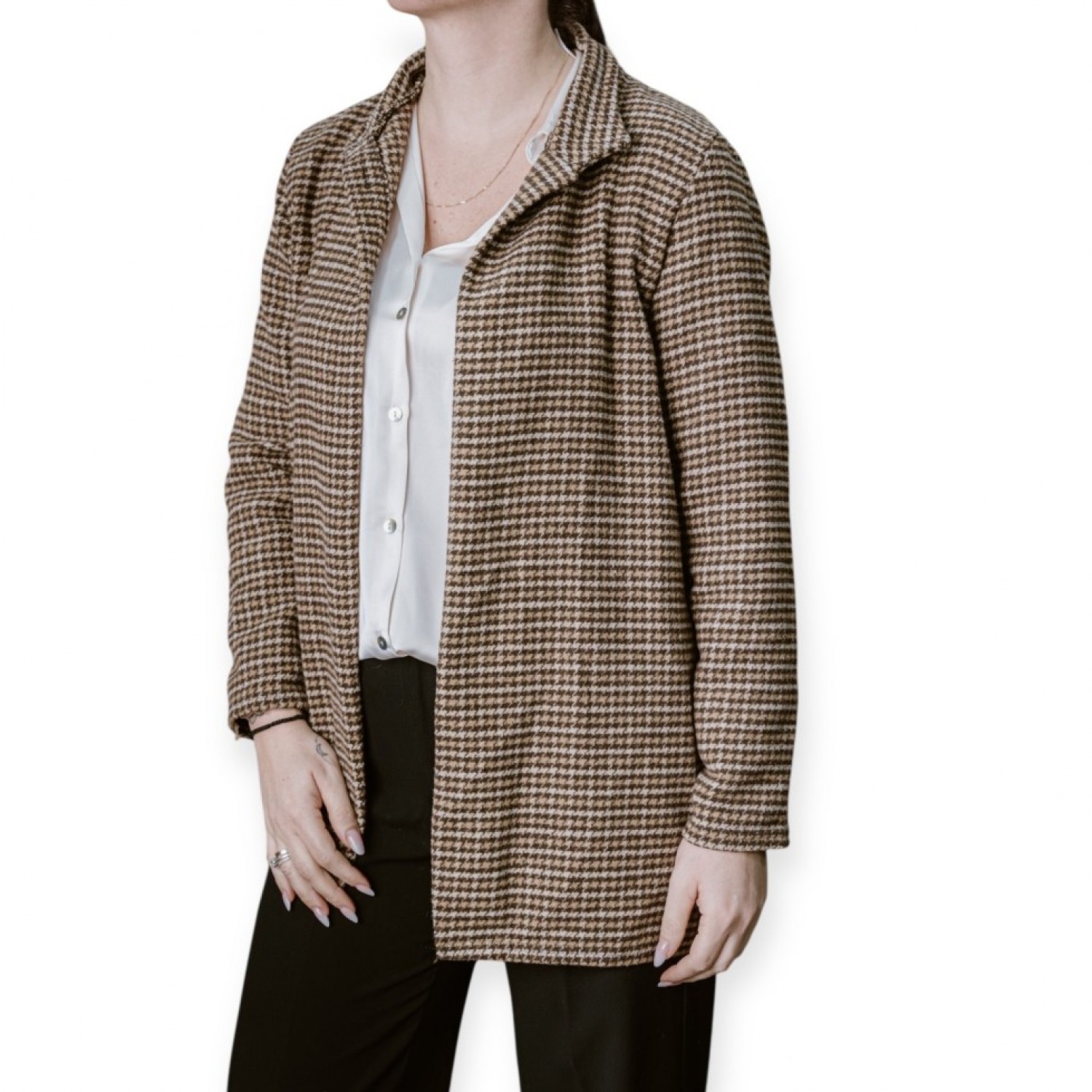 Παλτό Με Καρό Σχέδιο