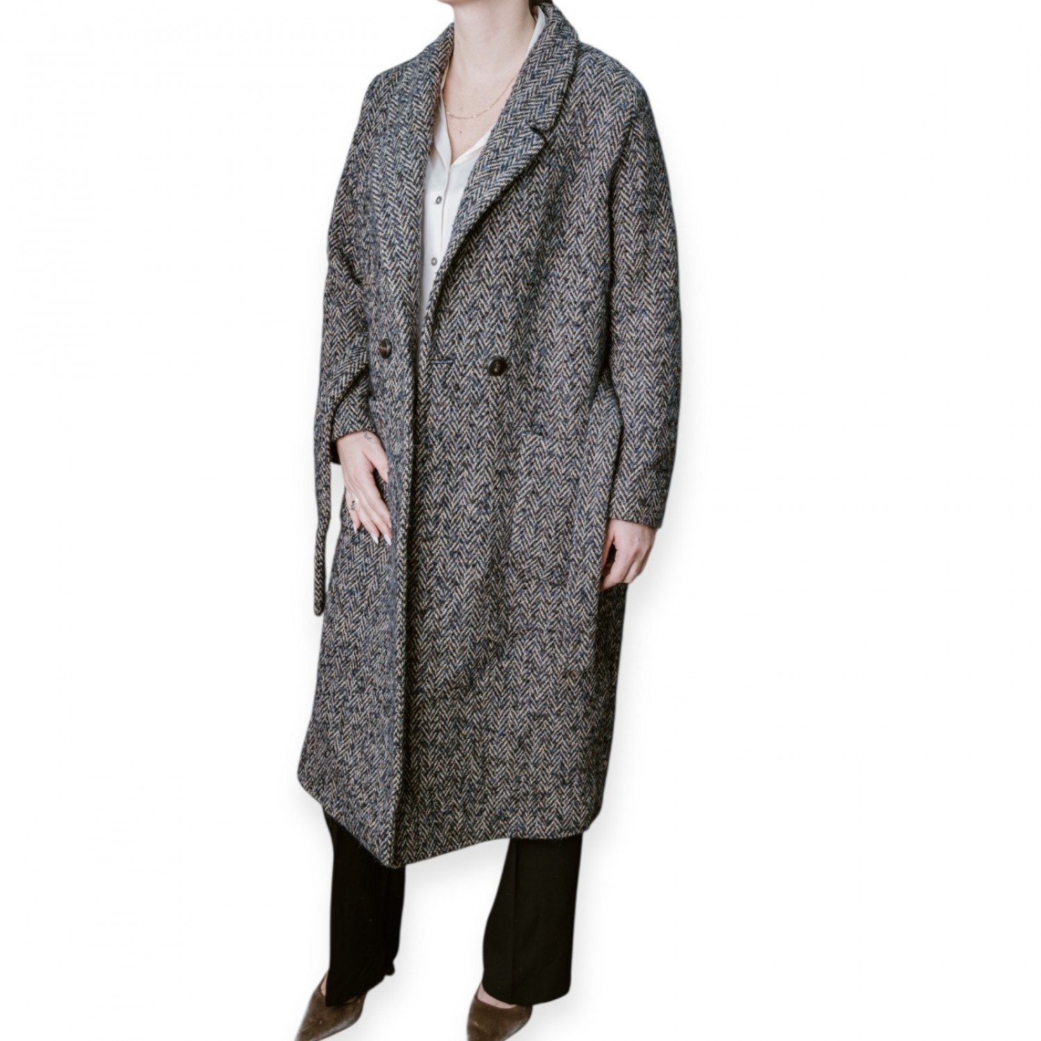 Παλτό Καρό Με Ζώνη