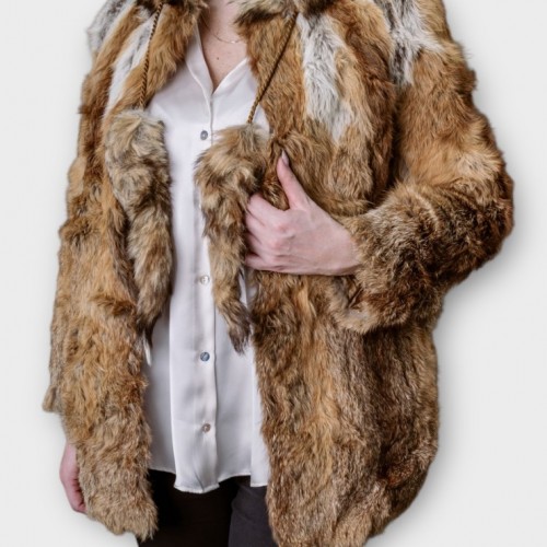 Γούνα Κοντή Σε Καφέ-Μπεζ Απόχρωση