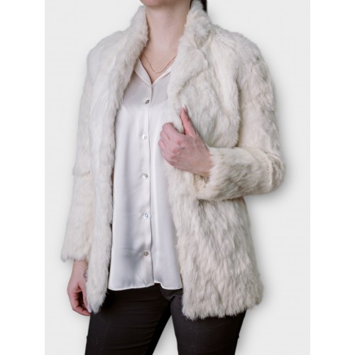 Γυναικεία Λευκή Γούνα Κοντή 