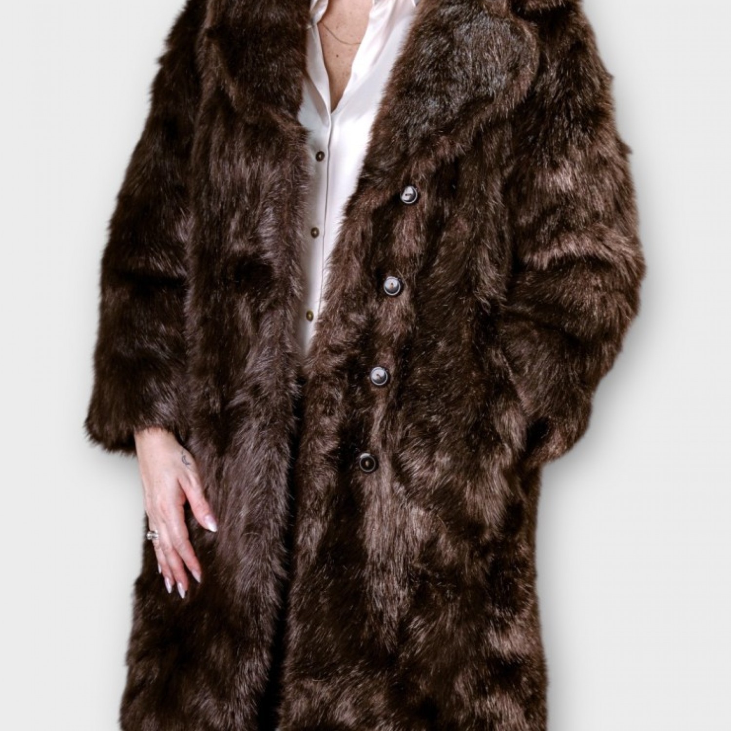 Μακρύ Γούνα Prestige – Σκούρο Καφέ