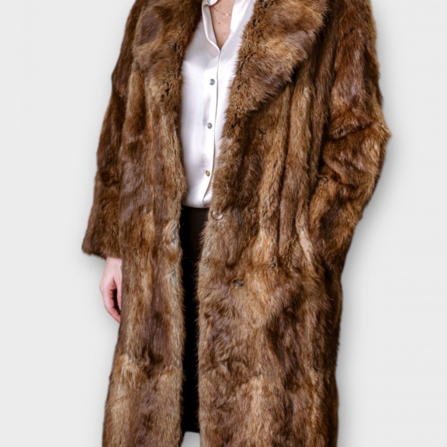 Μακρύ Γούνα Σε Καραμελί Απόχρωση