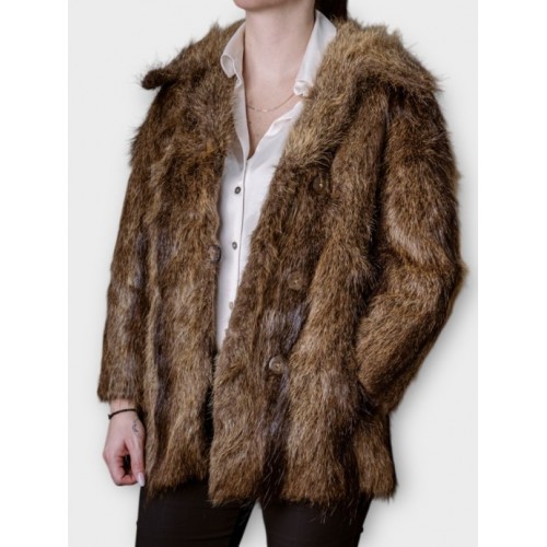 Γυναικεία Γούνα Σε Καφέ Απόχρωση