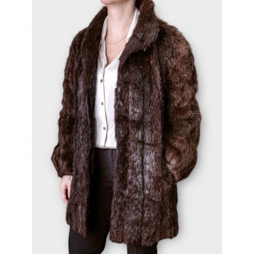 Μακρύ Γούνα Σε Σοκαλατί Απόχρωση