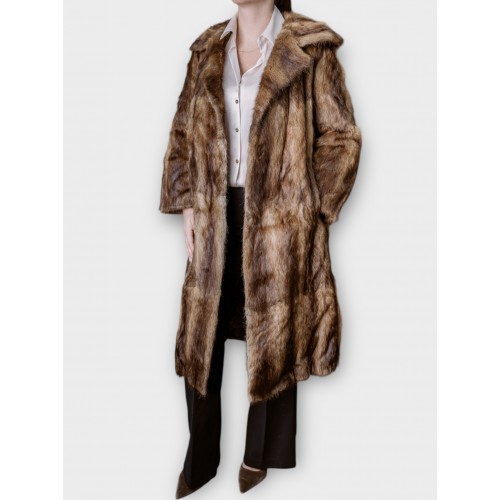 Γυναικεία Μακρύ Γούνα “Golden Brown Classic”