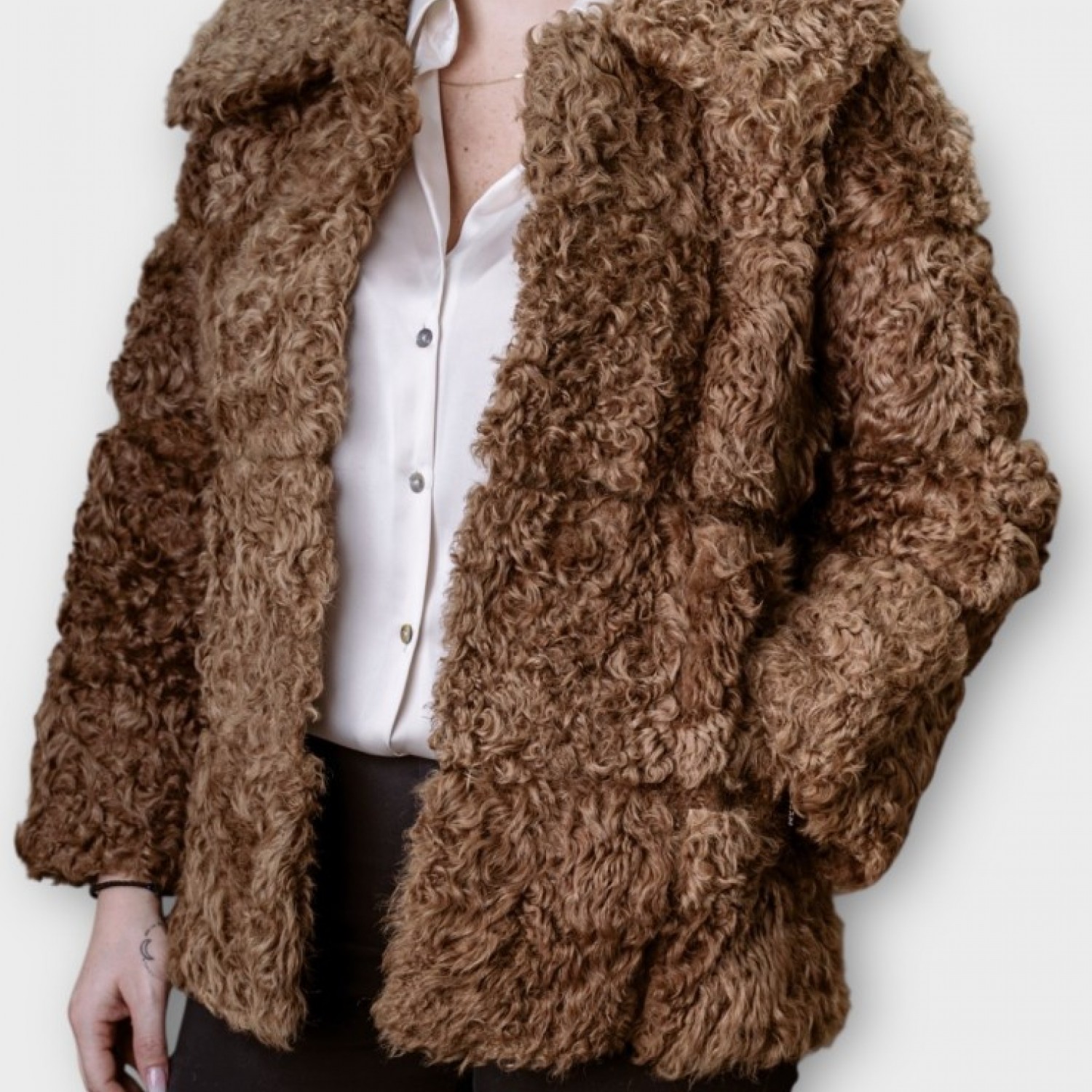 Γυναικεία Γούνα “Curly Caramel”