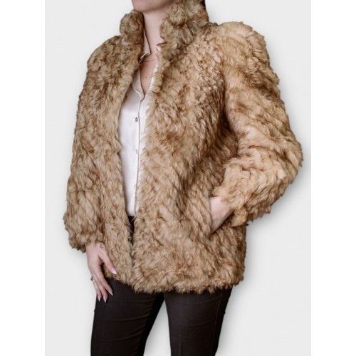 Γυναικεία Γούνα Σε Μπεζ-Χρυσή Απόχρωση