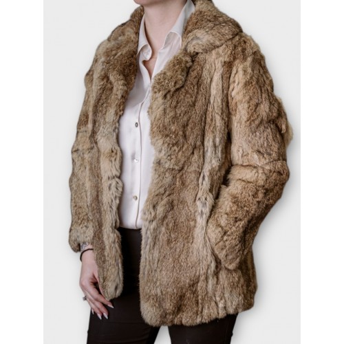 Γυναικεία Γούνα Σε Μπεζ-Ταμπά Απόχρωση