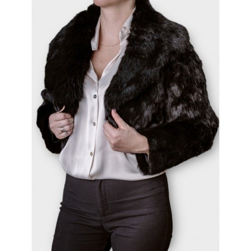 Γυναικείο Γούνινο Μπολερό “Black Elegance”