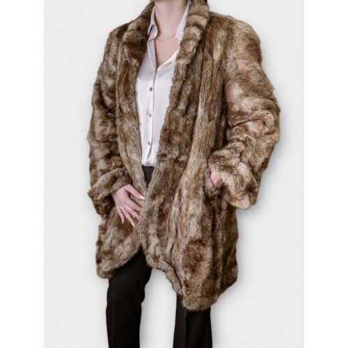 Γυναικεία Γούνα Σε Μπεζ-Καφέ Απόχρωση 