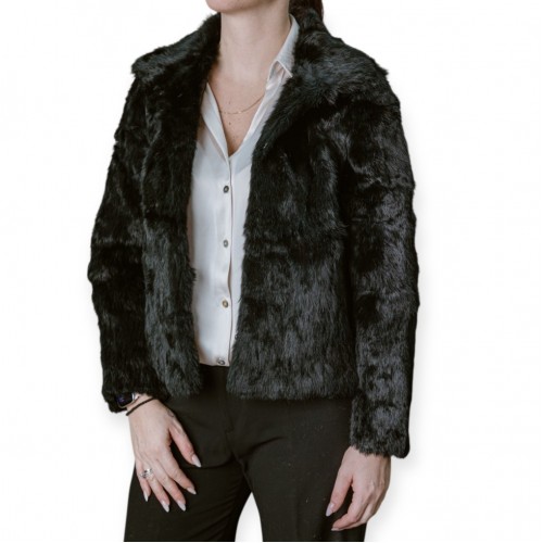 Μαύρη Κοντή Γούνα