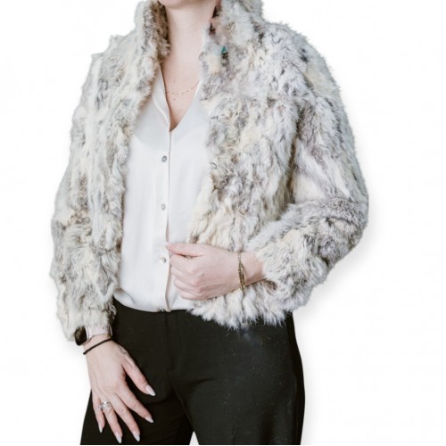 Κοντή Γούνα Σε Μπεζ-Γκρι Απόχρωση