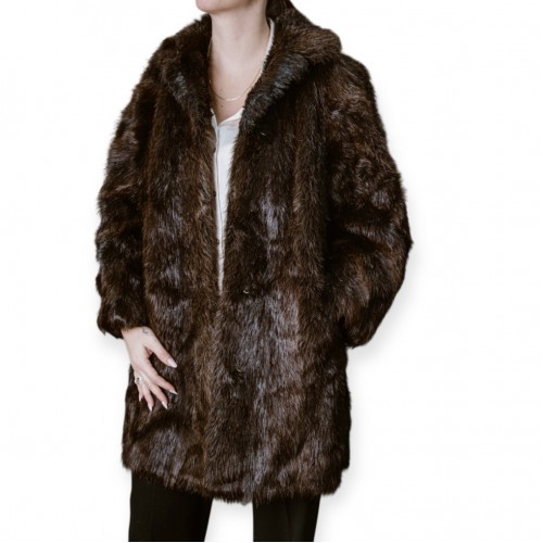 Γυναικεία Γούνα Σε Σκούρο Καφέ- Μεσαίο Μήκος